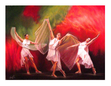 This small image of the Hallelujah pastel painting links to the main page that contains details about and a link to buy a giclée of this painting.